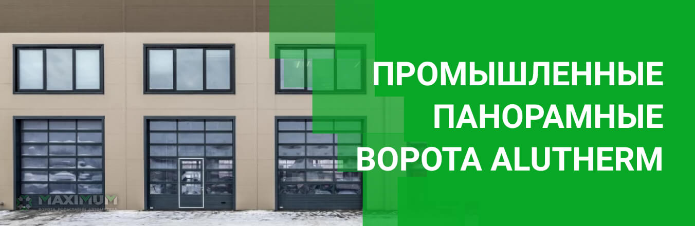 Промышленные панорамные ворота AluTherm Промышленные панорамные ворота AluTherm